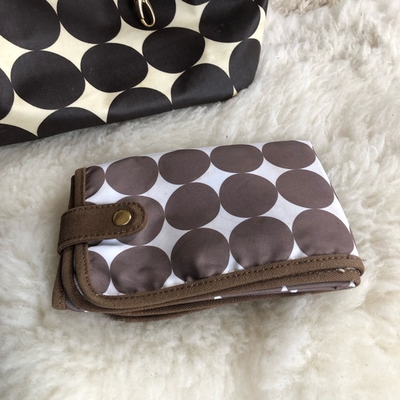 Dwell Studio Dots Chocolate Madison Diaper Bag - Picture 6 of 16